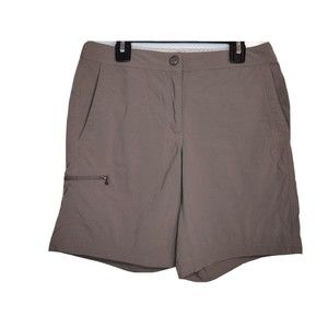 L.L. Bean Women's 4 Comfort Trail Shorts Hiking Lightweight Nylon 268921 Gray